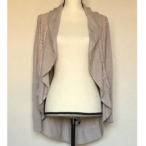 Anthropologie Lavender Circle Cardigan